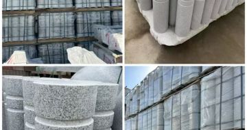 阳泉 芝麻白花岗岩挡车柱、隔离柱多少钱