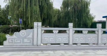阳泉 芝麻灰桥栏杆、河道栏杆安装效果