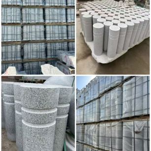 阳泉 芝麻白花岗岩挡车柱、隔离柱多少钱