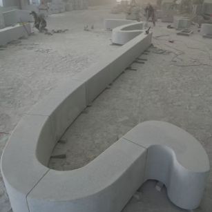 阳泉 花岗岩整石坐凳拼装