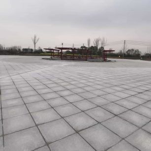 阳泉 芝麻白火烧面-公园广场地铺效果