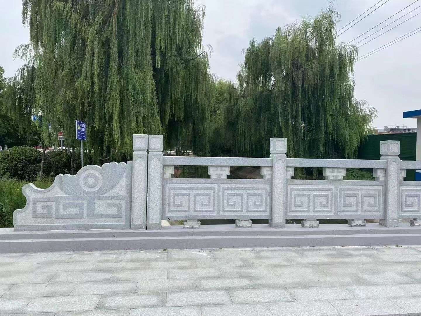 阳泉 芝麻灰桥栏杆、河道栏杆安装效果