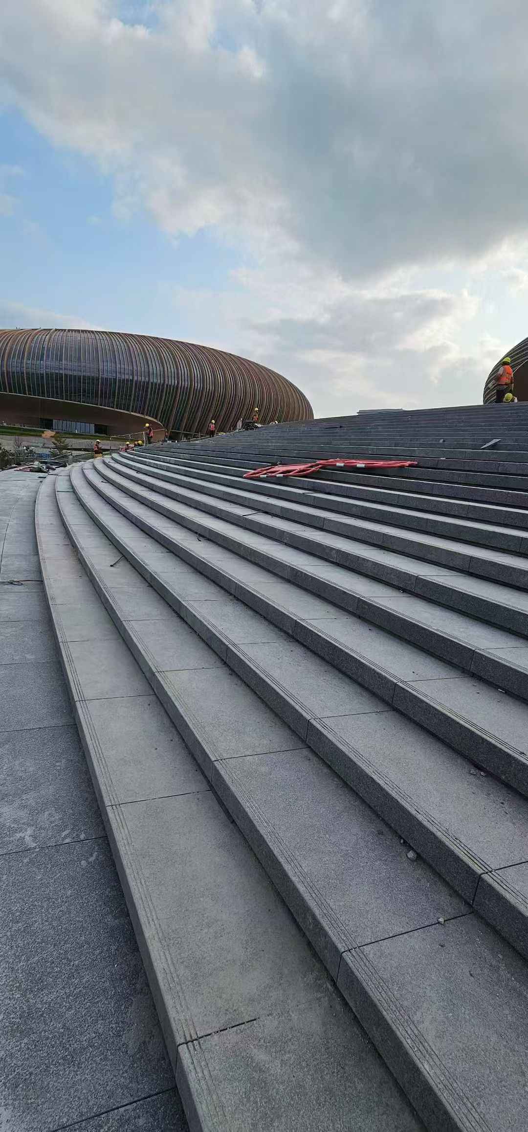 阳泉 弧形整石台阶铺装效果图