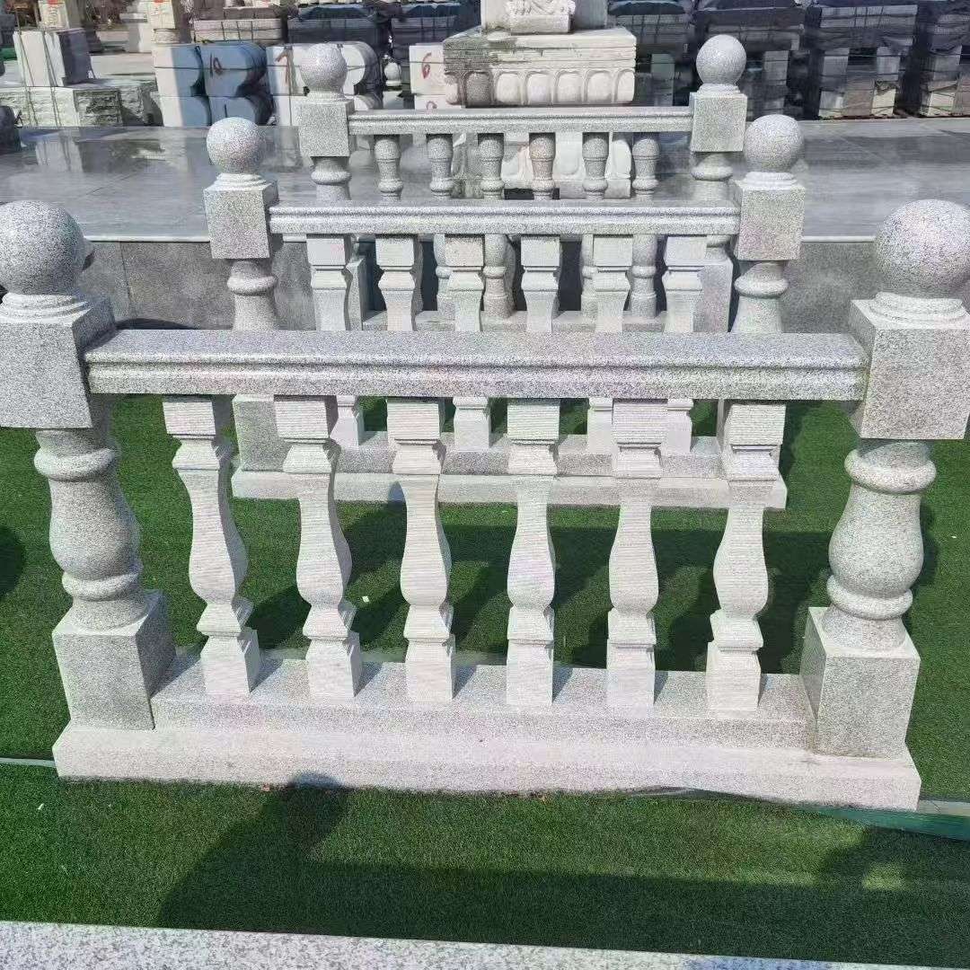 阳泉 别墅石材栏杆特写